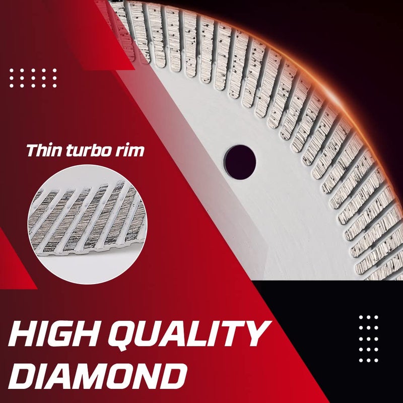 Casaverde 2pc/Lot 4.5" Super Thin Porcelain Tile Blade Diamond Saw Blades for Marble and Tiles - Image 5